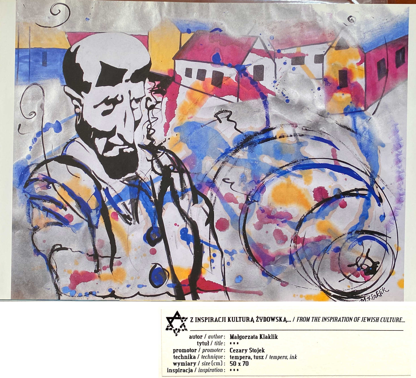 Poland Polish Jewish Art. Inspired by the Jewish Culture Bibliophile Portfolio.