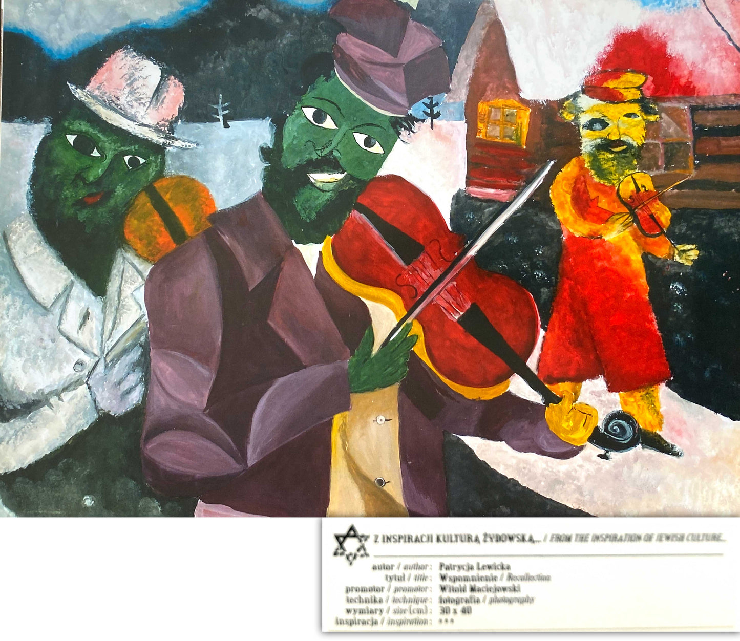Poland Polish Jewish Art. Inspired by the Jewish Culture Bibliophile Portfolio.