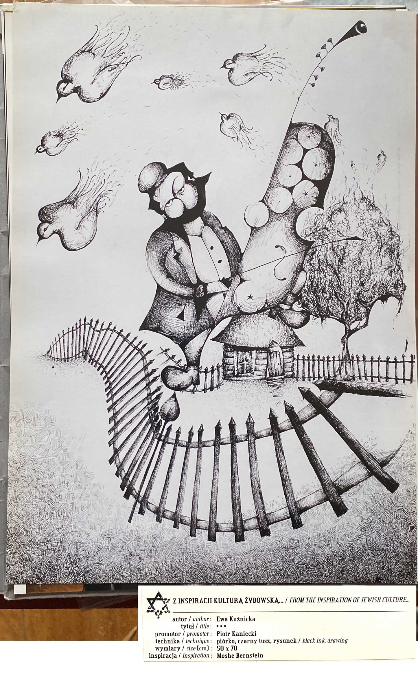 Poland Polish Jewish Art. Inspired by the Jewish Culture Bibliophile Portfolio.