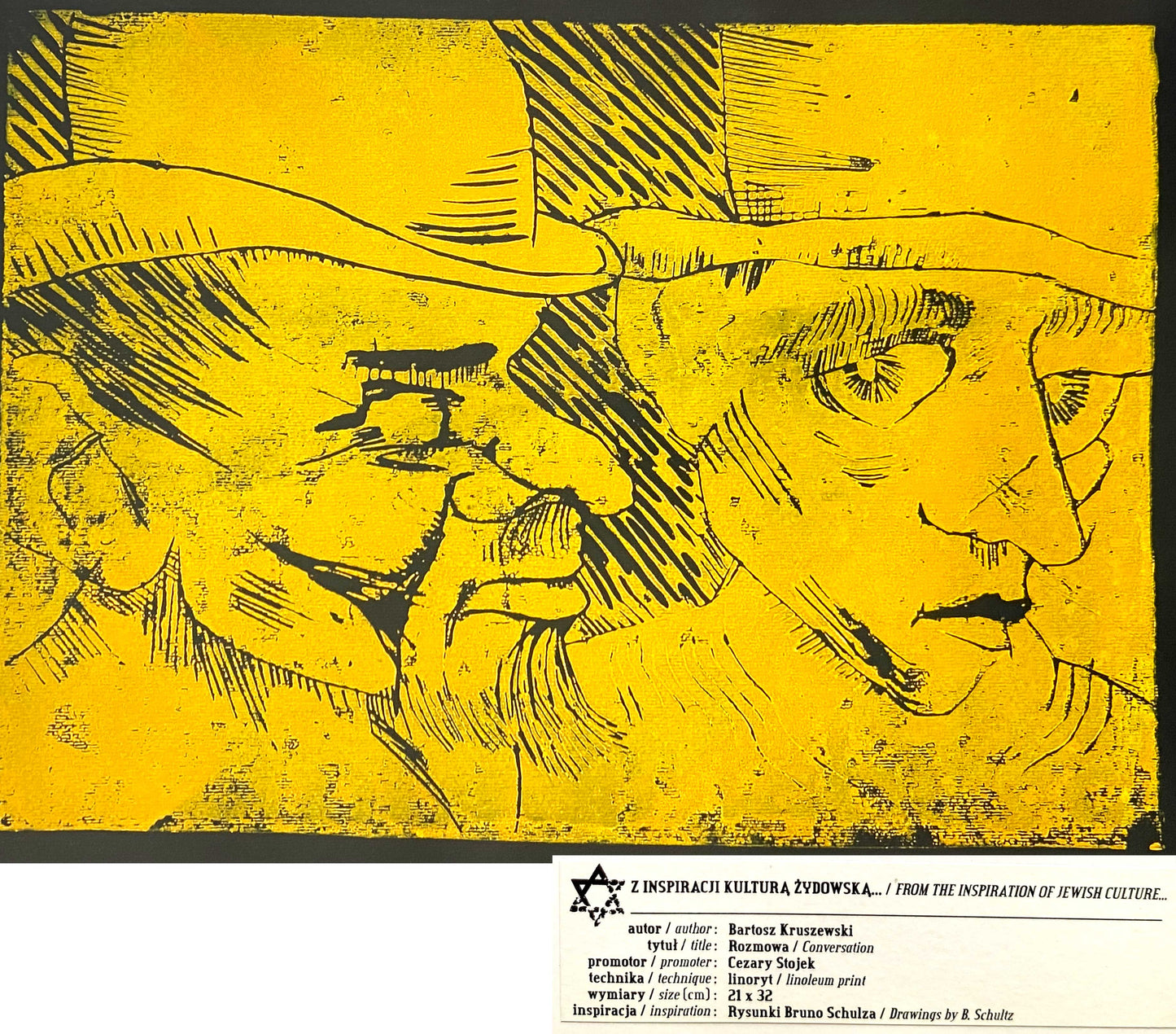 Poland Polish Jewish Art. Inspired by the Jewish Culture Bibliophile Portfolio.