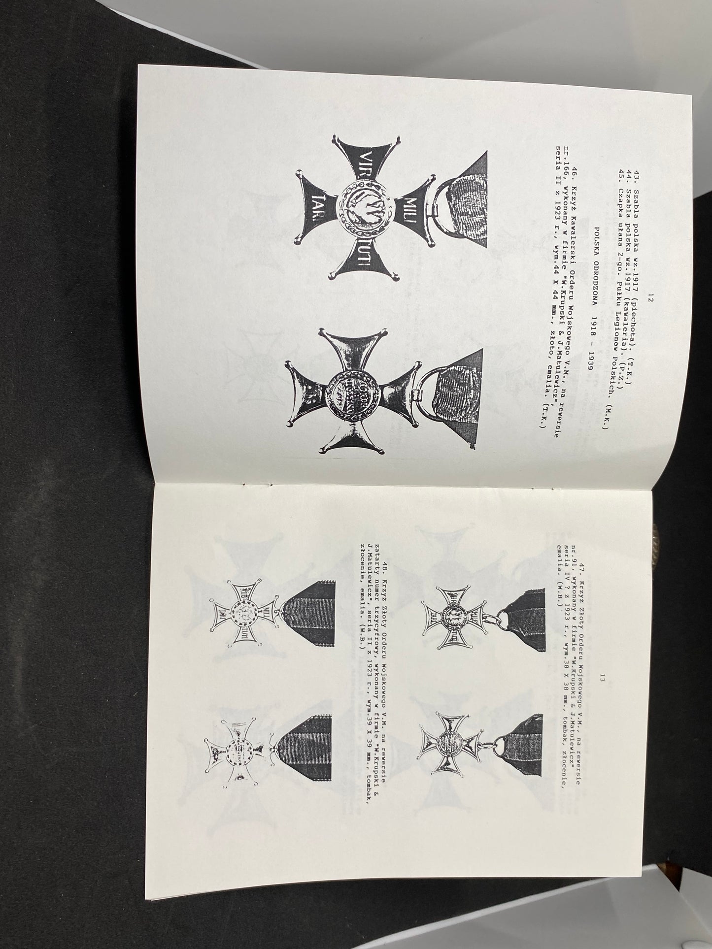 Kataalog wystawy ORDER VIRTUTI MILITARY 1792-1992
