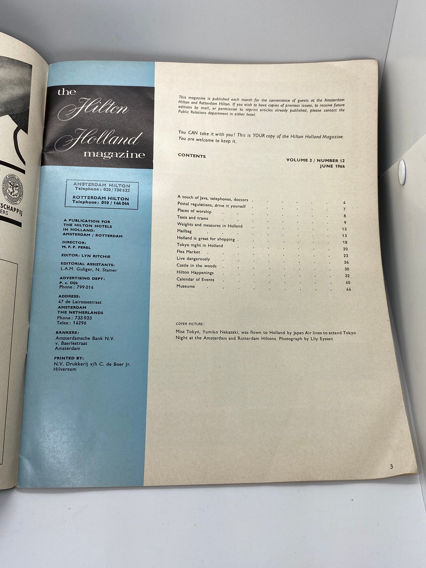 The Hilton Holland Magazine 1964