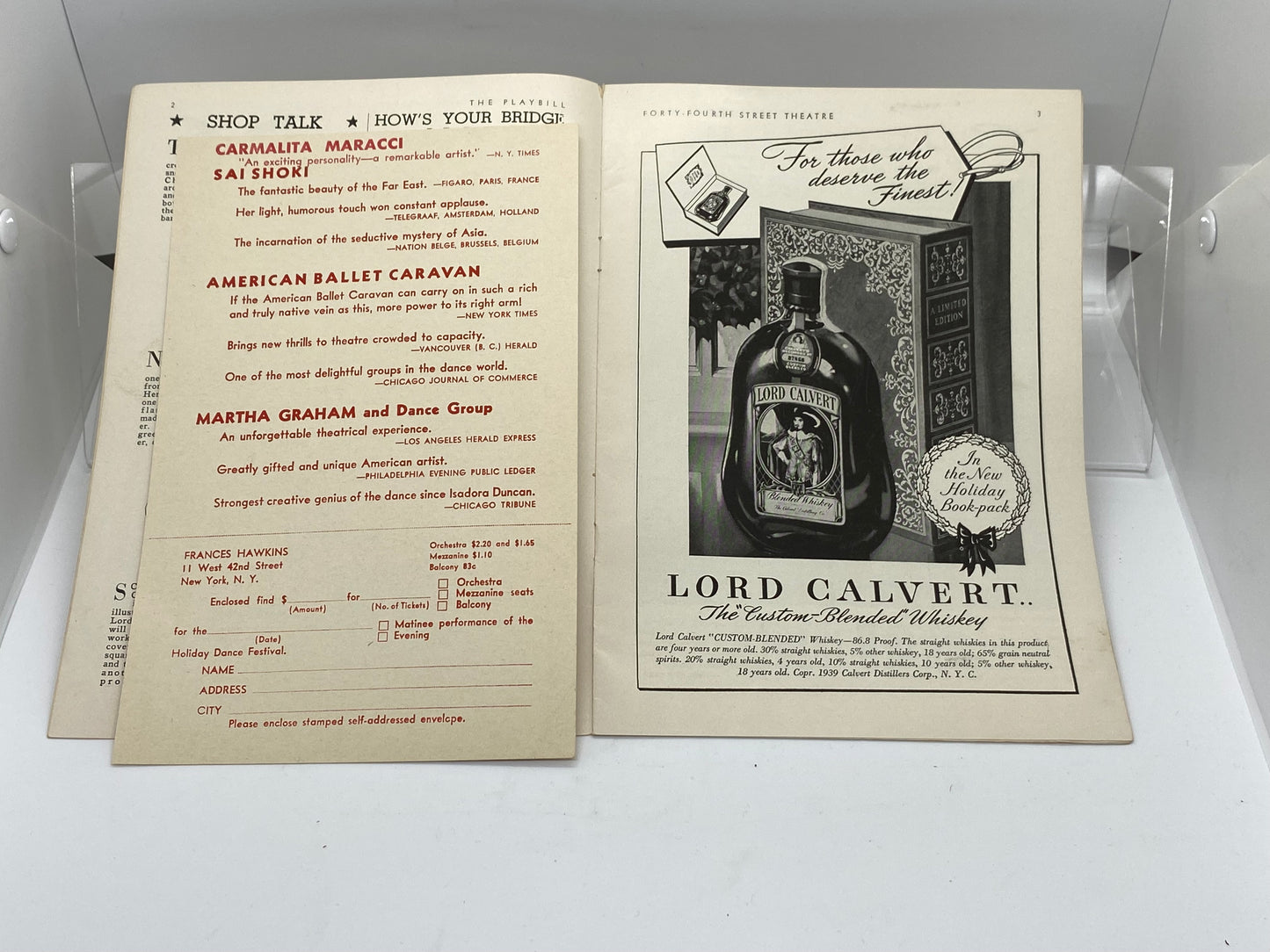 THE PLAYBILL FOR THE FORTY-FOURTH STREET THEATRE