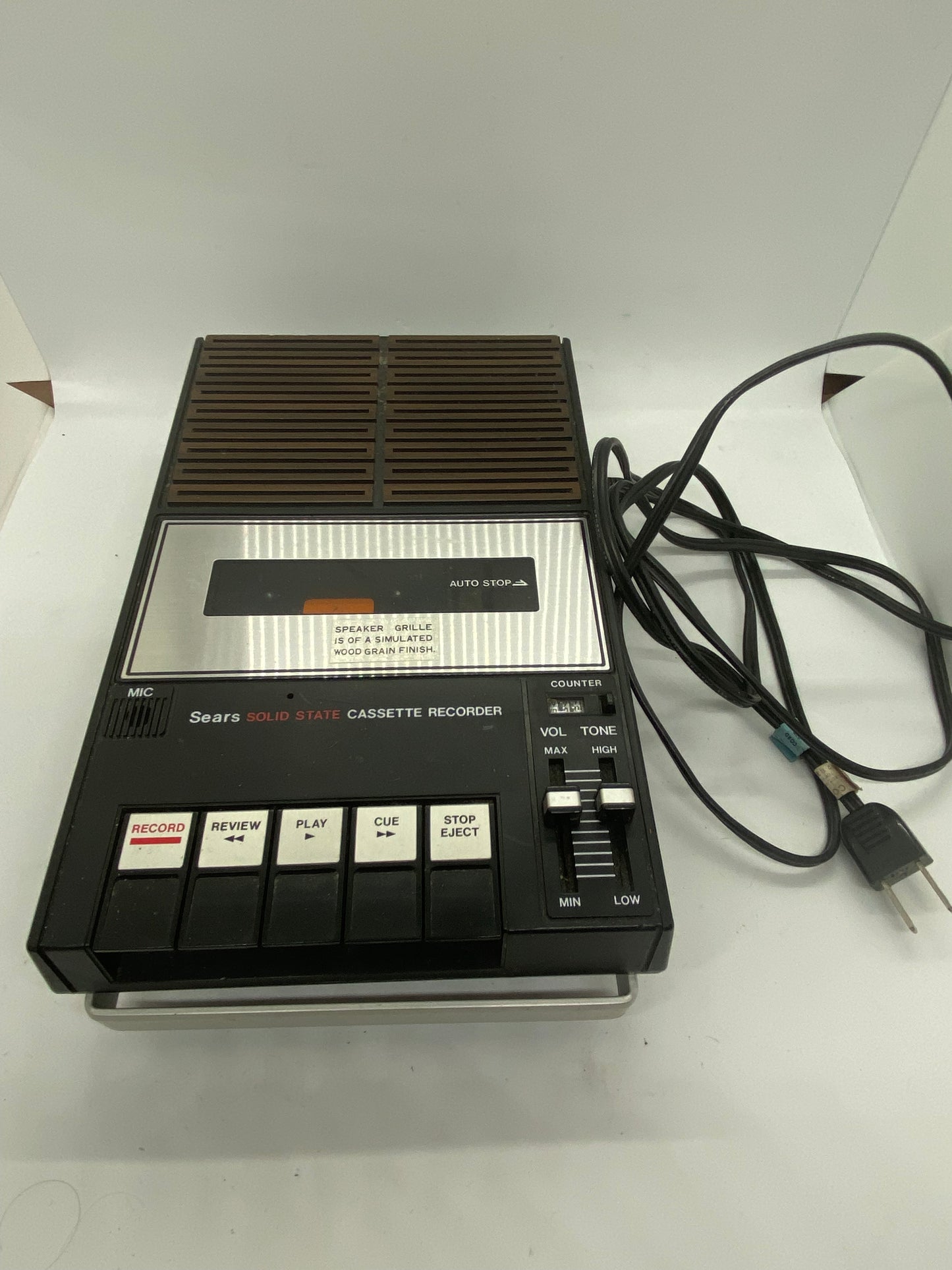 PORTABLE Sears Cassette Recorder