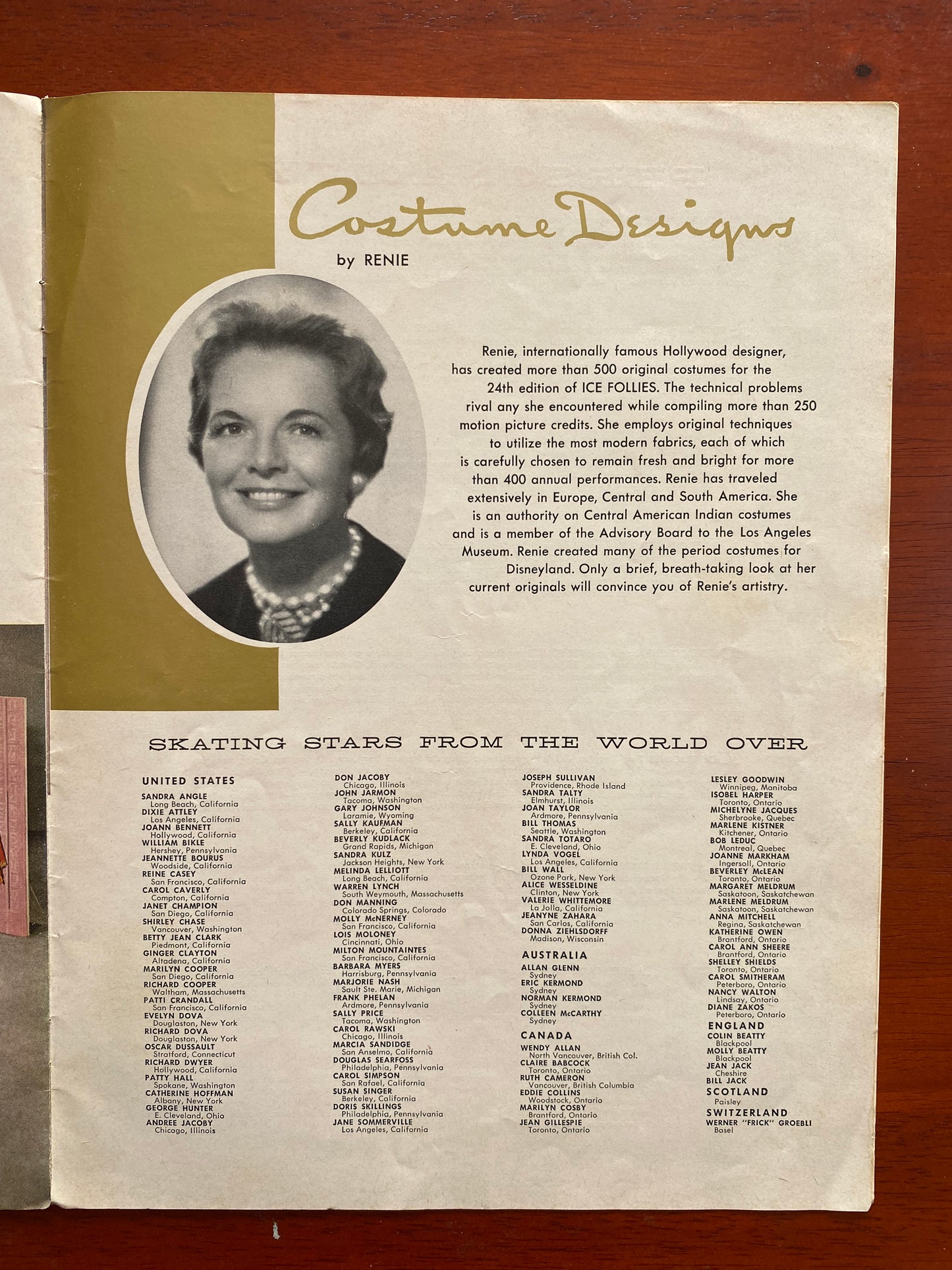 ICE FOLLIES OF 1960 PROGRAM