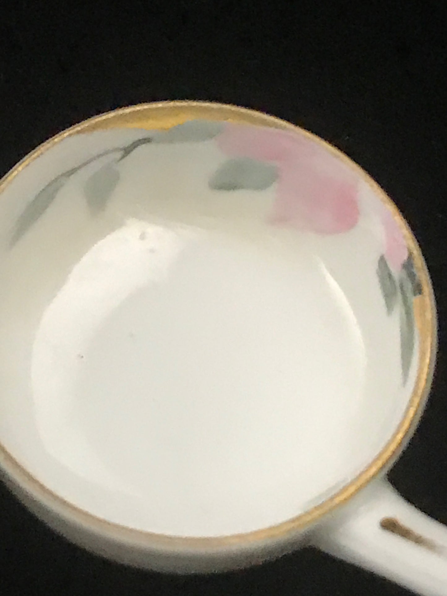 Antique Japan Hand Painted Porcelain Dish Bowl & Spoon