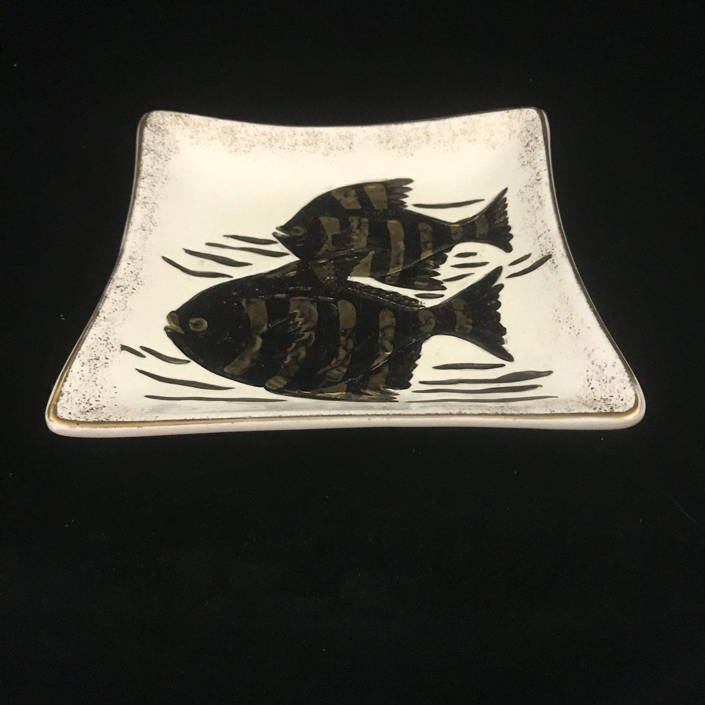 Vintage Decorative Ceramic Bowl Dish Fish Design