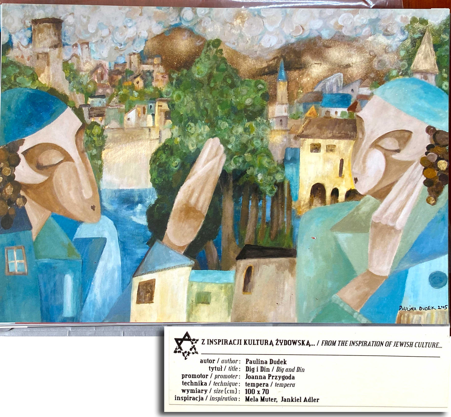 Poland Polish Jewish Art. Inspired by the Jewish Culture Bibliophile Portfolio.