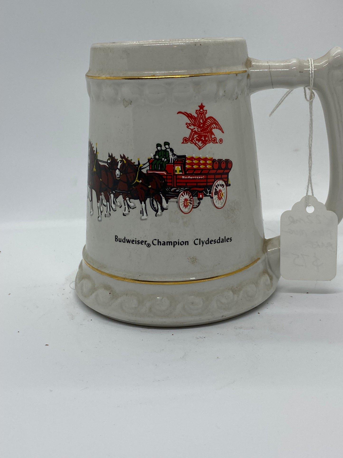Vintage Mug Beer Stein Budweiser Champion