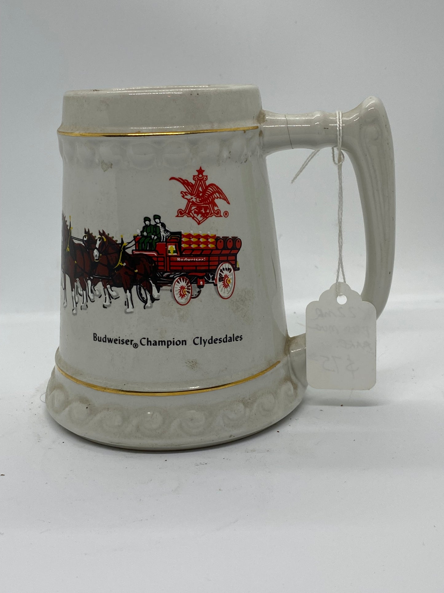 Vintage Mug Beer Stein Budweiser Champion