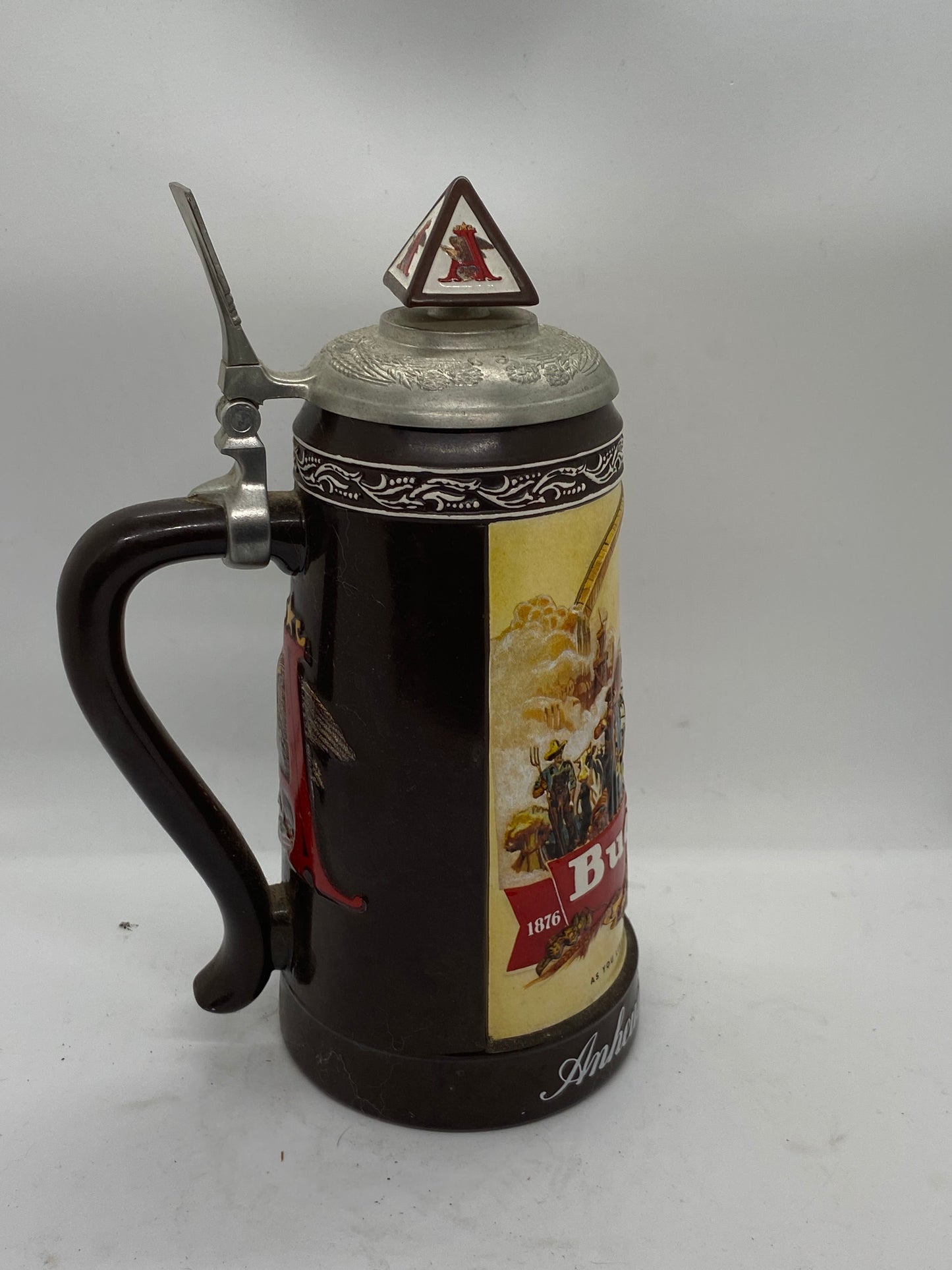 ANHEUSER-BUSCH COLLECTORS CLUB MEMBERSHIP STEIN HISTORICAL ADVERTISING 1936 CB24
