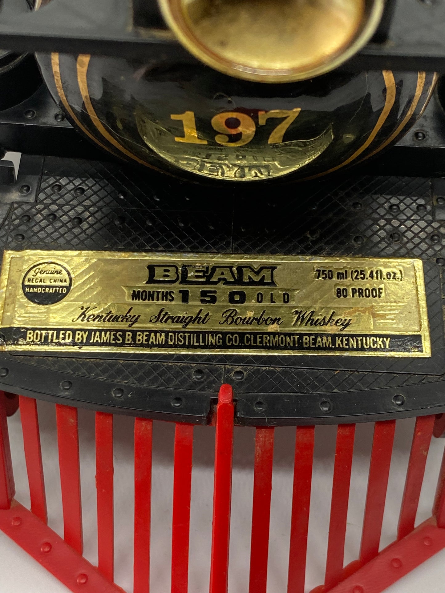 JIM BEAM ENGINE NO 197 DECANTER 1872 GRANT VINTAGE