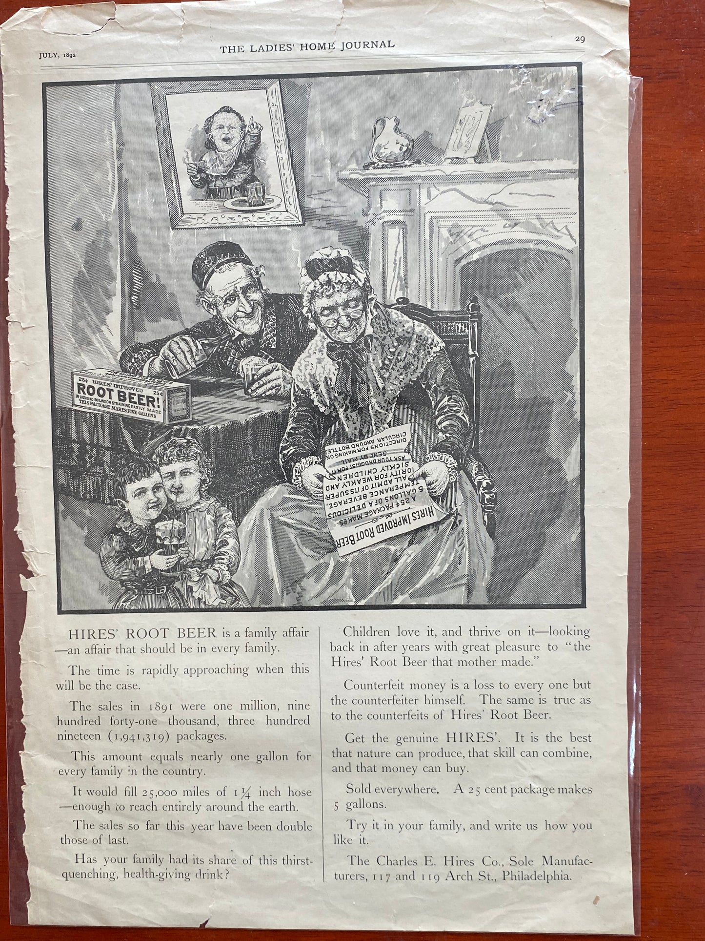 THE LADIES HOME JOURNAL JULY 1892 PAGE