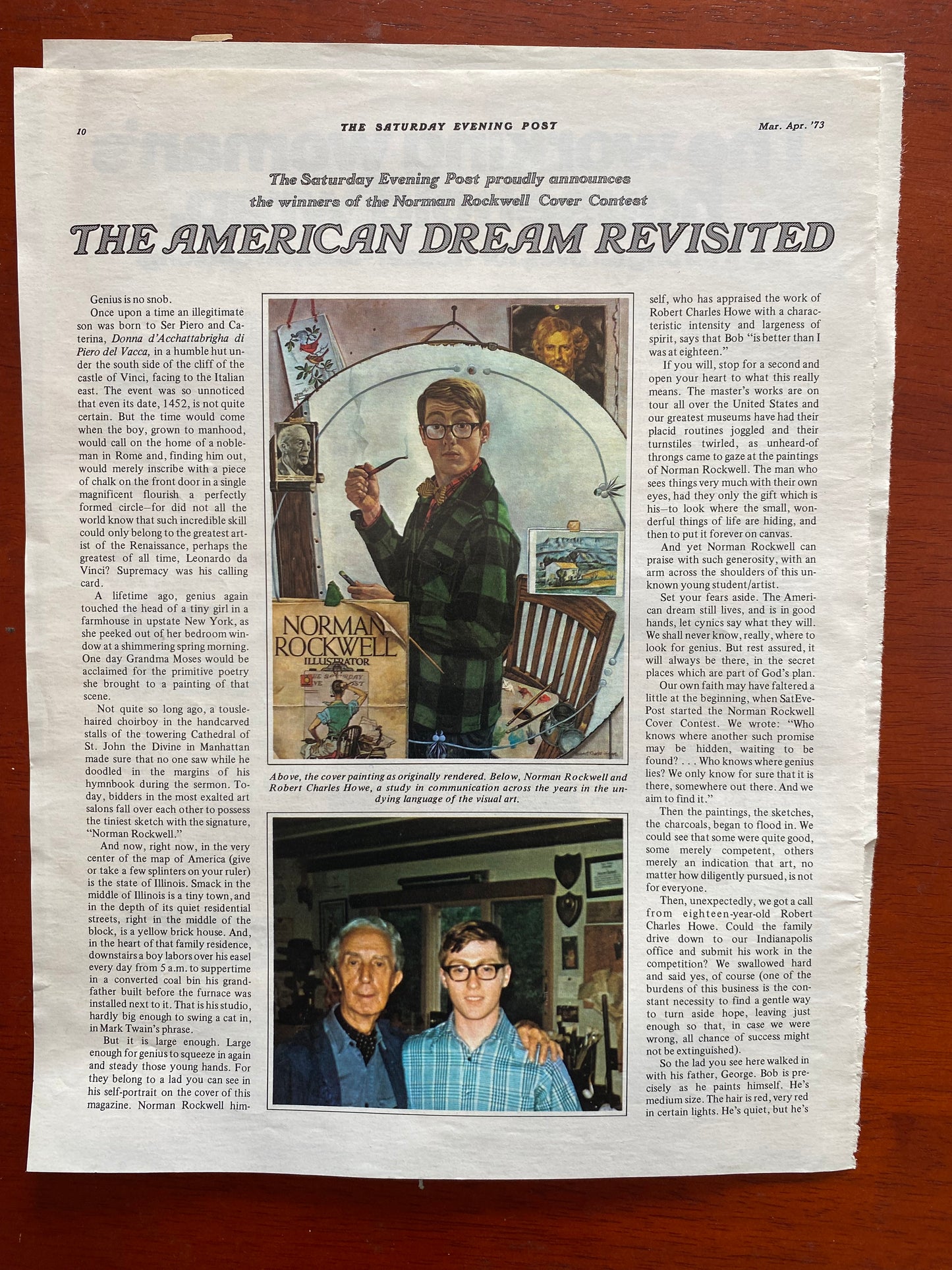 THE SATURDAY EVENING POST 3 PAGES OF  an advertisement