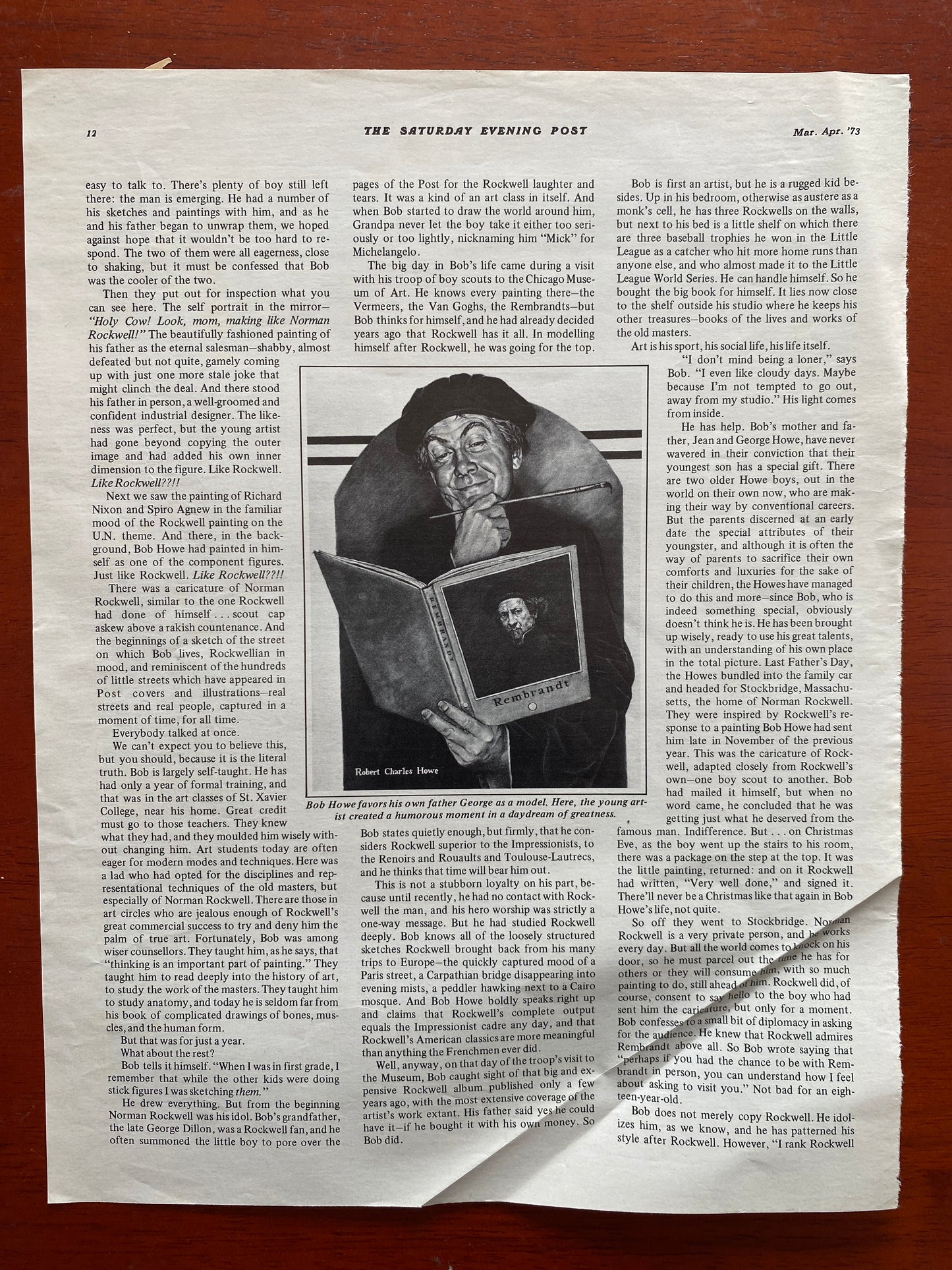 THE SATURDAY EVENING POST 3 PAGES OF  an advertisement