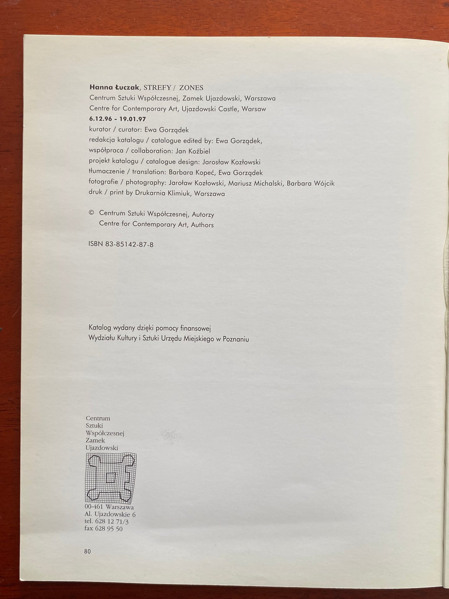 HANNA ŁUCZAK STREFY/ZONES